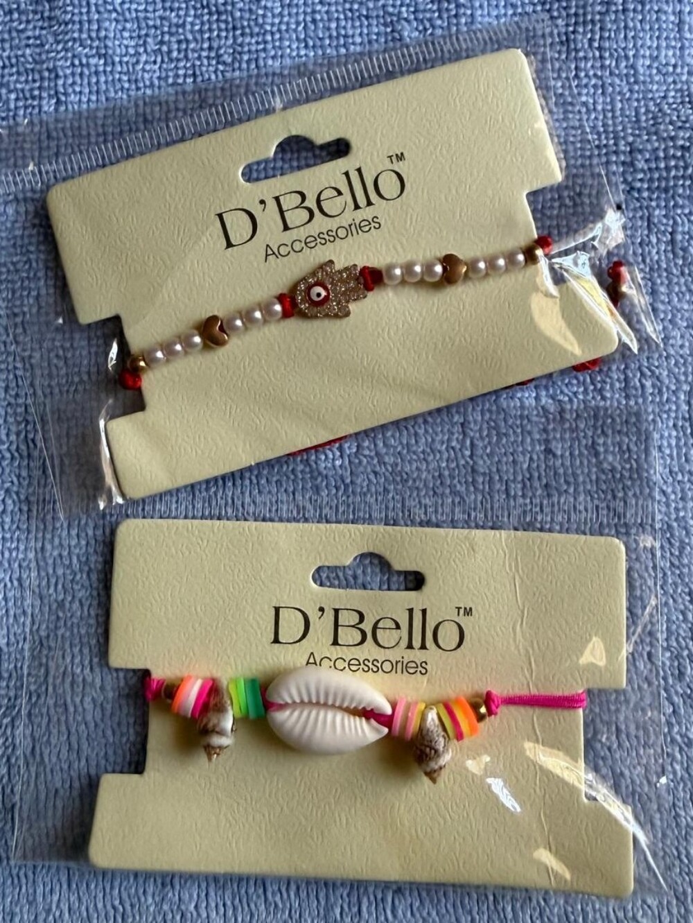Red and Pink Shell & Pearl Bracelet Set